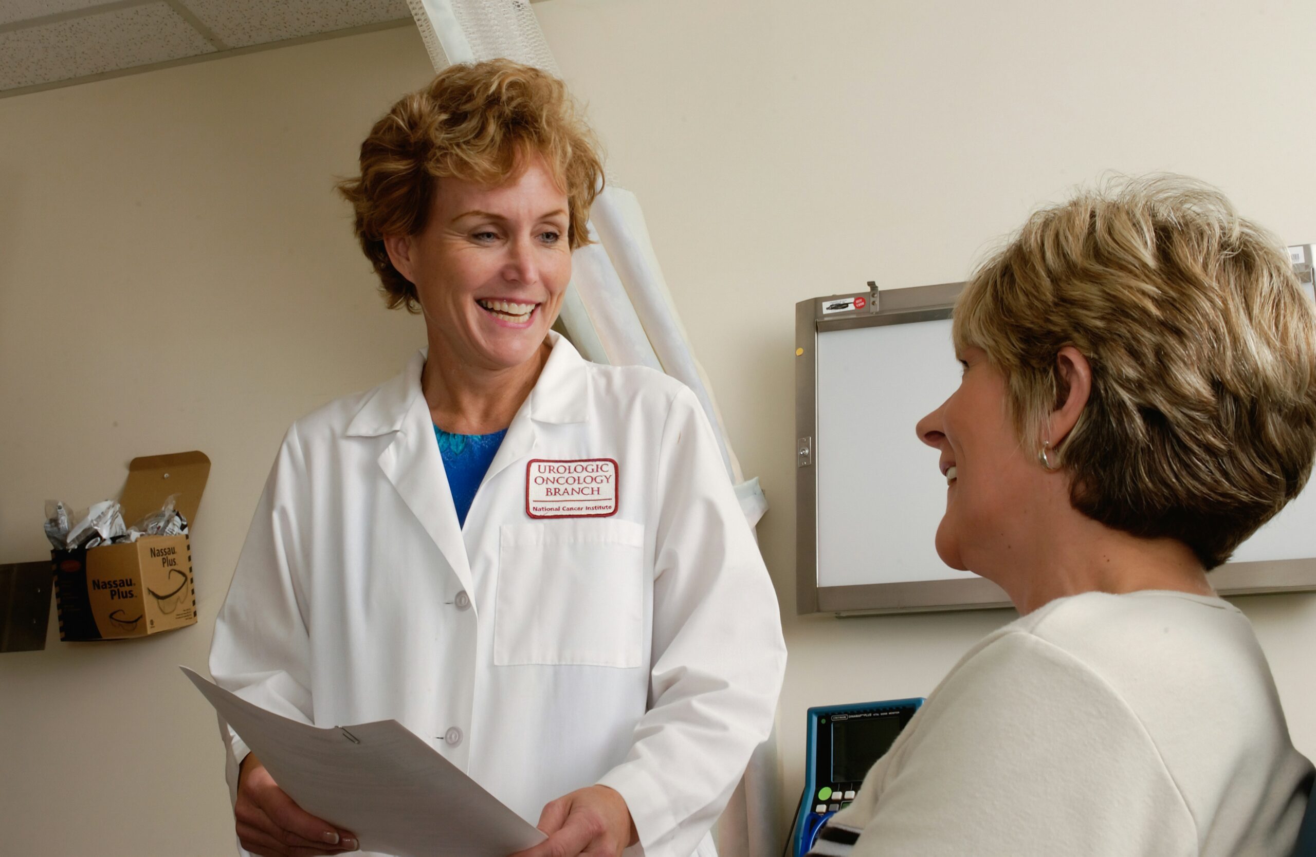 Doctor consulting an international patient at a hospital in India